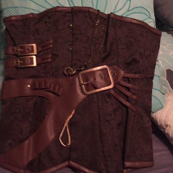 Steampunk Steel boned corset. - Picture 1 of 3
